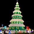 thumbnail image 2 of Decoración navideña gigante para vacaciones americanas, iluminación exterior, árbol de Navidad para calle, faroles de seda, marco de acero, 2 of 4