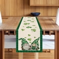 thumbnail image 1 of St Patricks Day Table Runner，St. Day Table Decor Linen Jute Fabric For Spring Festival Home Kitchen Dining Party Decoration，1X Table Runner Clearance, 1 of 8