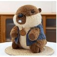 thumbnail image 4 of Amzcrzy Ghillie Marmot Plush Toy Cute Groundhog Toy with 23Cm Soft Stuffed Doll Kawaii Groundhog Figure Cute Sofa Decor Birthday Party Gift for Kids A Decoration Ornaments Ornament Decorating, 4 of 8