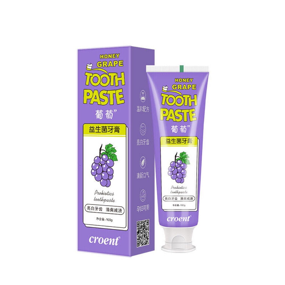 Probiotic Toothpaste Fruit Toothpaste Peach Grape Flavor Stain Removal Whitening