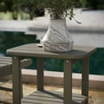 thumbnail image 4 of Taylor & Logan All-Weather Adirondack Style Patio Side Table Gray, 4 of 5