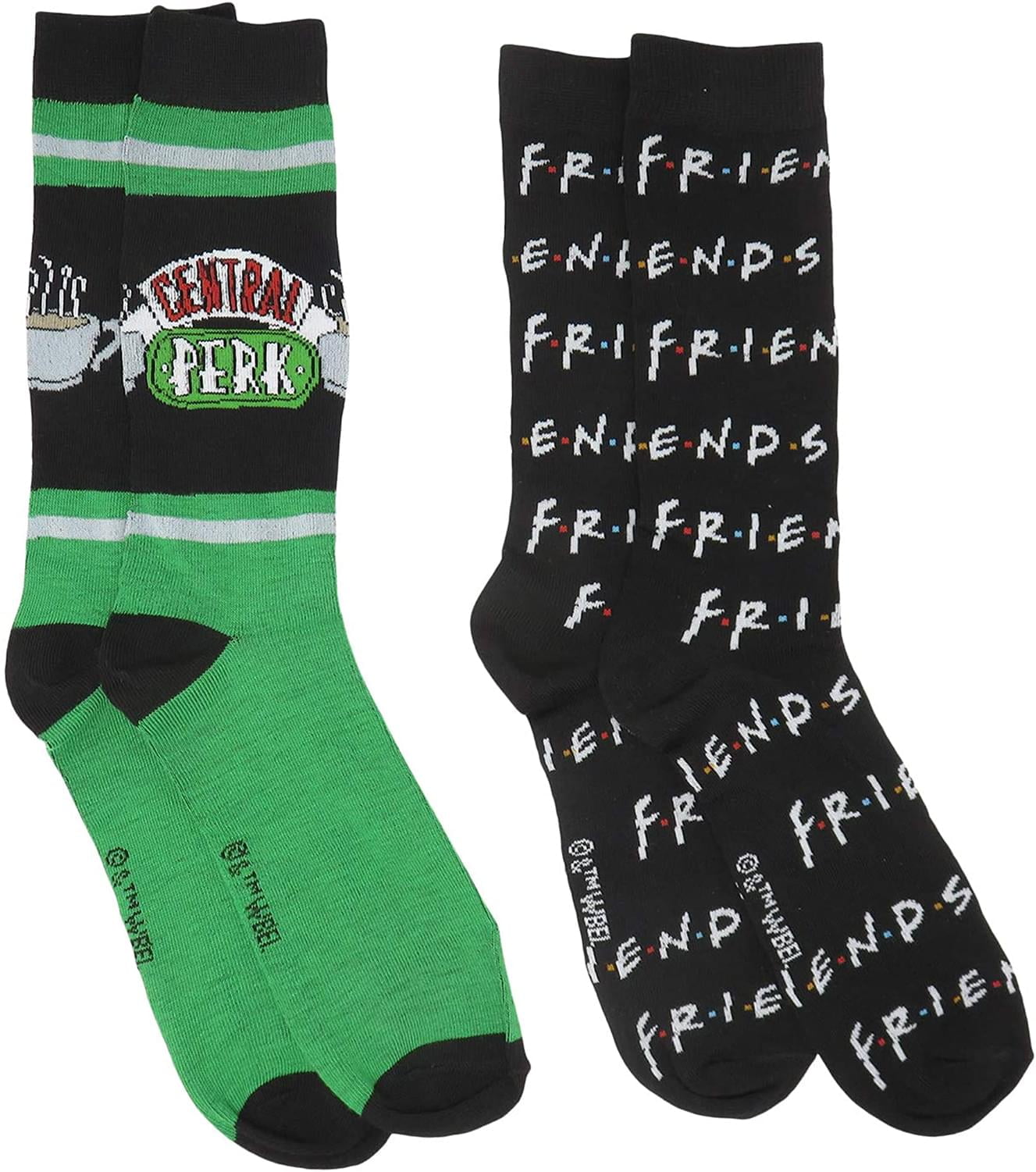 HYP Socks Friends Central Perk & Friends Logo Adult Crew Socks 2