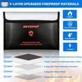 thumbnail image 5 of Diversion Book Safe with 4200°F Fireproof Money Bag and Combination Lock, 10.5" x 7.9" x 2.5" Fake Book Hidden Storage Safe, Hollow Secret Portable Metal Storage Box for Cash, Valuables, 5 of 8