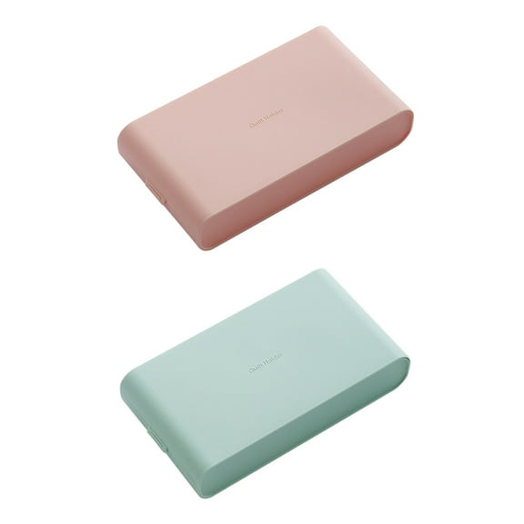 GOOHOCHY 2pcs Portable Face Mask Storage Cases Large Box Containers Outdoor Mask Keepers