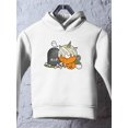 thumbnail image 3 of Funny Unicorn Donut Iv Hoodie Toddler -Image by Shutterstock,  4 Toddler, 3 of 4
