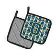 thumbnail image 2 of Letter O Football Blue and Gold Pair of Pot Holders, 2 of 2