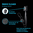 thumbnail image 4 of NuRich Tiger Golf Club Groove Brush Cleaner Lightweight Dual Bristle Golf Accessories Cleaner Tool with Retractable Zip-line Aluminum Carabiner for Golf Bag Accessories, 4 of 8