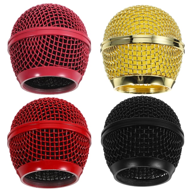 BESTYASH 4Ud Rejilla De Malla Metal Para Micrófono Compatible Con Accesorios Y Uso Profesional