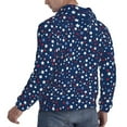thumbnail image 6 of Xecao Colorful Stars Pattern Men's Adult Pullover Hoodie,Hooded Sweatshirt-Small, 6 of 7