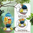 thumbnail image 1 of Garden Bird Feeders for Outdoors Hanging, Bird Gifts for Women, Blown Glass Bird Feeder A, 1 of 5