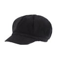 thumbnail image 1 of Minnieouse Gorra clásica con visera, artesanía fina, adecuada para ocasiones oficiales, sombrero octogonal, gorra de vendedor de periódicos Sombreros negro, 1 of 6
