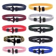 thumbnail image 4 of 1pc Milan Line Bracelet, Ocean Collection Boat Anchor Style Whale Tail Bracelet, Creative Braided Rope Bracelet For Men And Women,Style 9, 4 of 17