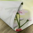 thumbnail image 5 of Ambesonne Floral Place Mats Set of 4, Blossoms Ladybugs Spring, Standard Size, Green Pink, 5 of 6