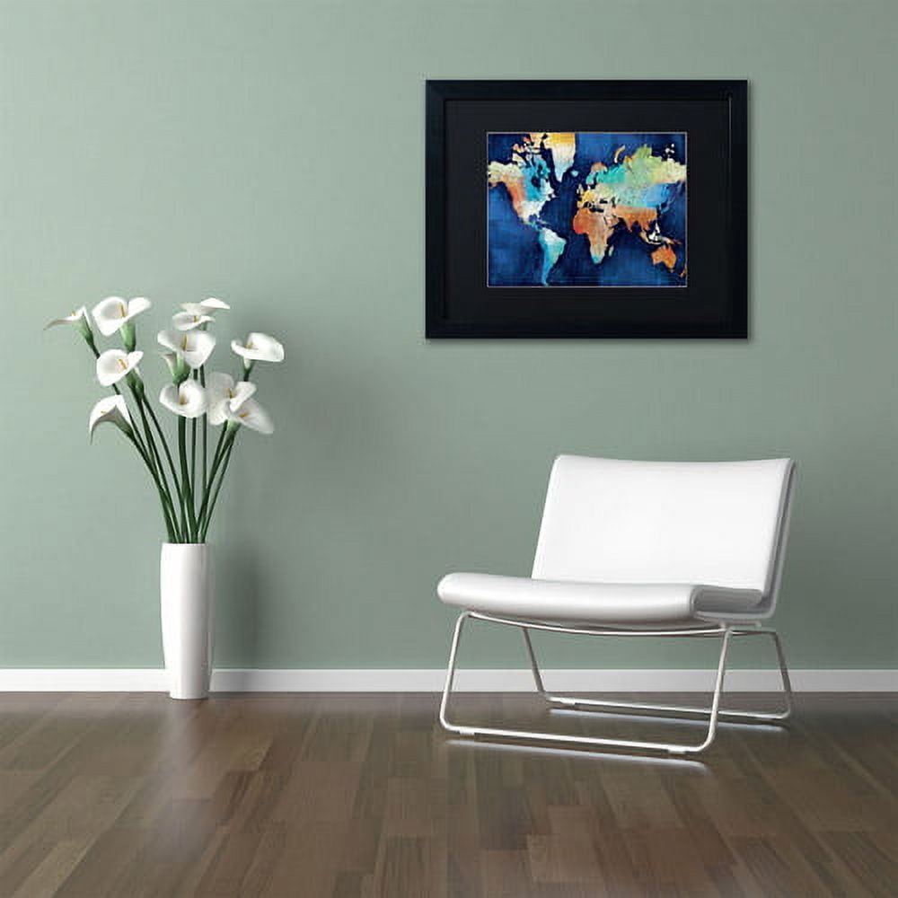 Trademark Fine Art "Seasons Change" Canvas Art by Michael Mullan, Black Matte, Black Frame