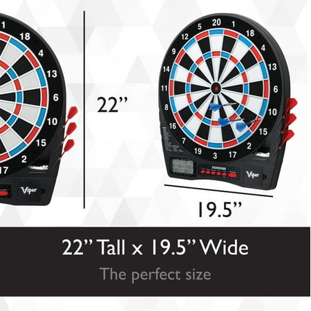 Viper - Showdown 15.5" Electronic Dartboard - Red