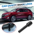 thumbnail image 4 of Universal 2 inch Car Door Lock Knob Aluminum Alloy Auto Interior Door Lock Knob Pin, 2Pack, 4 of 9