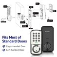 thumbnail image 3 of LaView - Cerradura de puerta con teclado, cerradura de puerta de entrada sin llave, cerradura electr&oacute;nica para puerta delantera, puerta de rec&aacute;mara, puerta de cochera, cerradura, 3 of 9