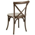 thumbnail image 6 of Flash Furniture 2 Pk. HERCULES Series Early American Cross Back Chair with Cushion, 6 of 14