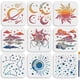 thumbnail image 1 of Plantilla de 9 piezas con estrellas, sol y luna de 15x15 cm (6x6 pulgadas), planetas, nubes, estrellas y ríos, con pincel. Plantilla reutilizable de planetas y galaxias., 1 of 9