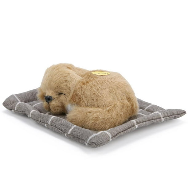 Simulation peluche chien décoration voiture jouet chien endormi