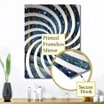 thumbnail image 3 of Designart "Festive Winter Woodscape under Starry Night" Fruits Oversized Wall Mirror - Traditional Food Entryway Big Wall Mirror - Multiple Color Options, 3 of 6