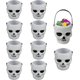 thumbnail image 1 of Mini Witch Cauldron Candy Bucket With Handle Plastic Cauldron Halloween Candy Holder Pot Skull Heads, 1 of 5
