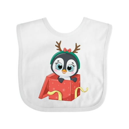 

Inktastic Christmas Penguin Gift Baby Boy or Baby Girl Bib
