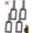 9#*4, variant on Heavy Duty Wire Twister for Drill, Professional Wire Twisting Tool Bit with Universal Hex Shank, Electric Drill Wire Twisting Tool for Fence, Wire Nut Twister and Multifunctional Winding Tool