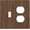 Walnut Wood Texture, variant on Decorative Outlet Covers Mid Century Gold Sun Boho Sunrise 2 Gang Outlet Cover Wall Plate Double Duplex Light Switch Cover Plate Switch Plate Covers for Bedroom Home Decor