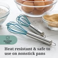 thumbnail image 3 of Farberware Professional Set of 2 Mini Stainless Steel Handled Whisks Multi-Colored, 3 of 10