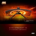 thumbnail image 3 of AOC GAMING CQ27G3S Monitor curvo para juegos sin marco, QHD 2K 2560x1440, 1000R VA, 165 Hz 1 ms, FreeSync Premium, negro, 3 of 5