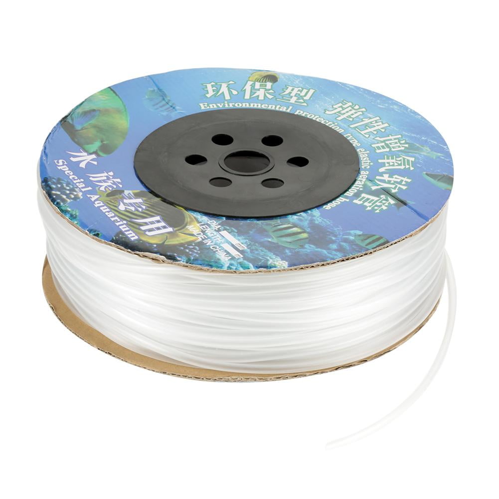 Tebru Air Line Tubing for Fish Tank,100M Aquarium PVC Air Line Tubing