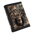 thumbnail image 2 of Chririnla Deer Print Tree Camouflage Pattern Foldable Children's Wallet, Polyester Children Wallets Lightweight Trifold Card Wallet for Sports Outdoor, 2 of 6