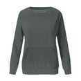 thumbnail image 6 of Dwellite Sweatshirt for Women,Plus Size Crewneck Sweatshirts Oversized Pullover Tops Fall Winter Clothes 2026 with Pocket Dark Gray XL, 6 of 6