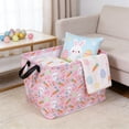 thumbnail image 4 of JHyouerji Easter Baskets Gift Basket ,Empty Pink Storage Bins Organizer Box Room for Home Decor, 4 of 7