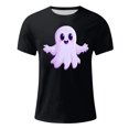 thumbnail image 4 of Blusas y camisas de manga corta y cuello redondo para hombre. Blusas/camisetas de manga corta con cuello redondo y estampado de Halloween para hombre. Blusa para hombre., 4 of 4