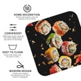 thumbnail image 4 of Disketp Sushi Funny Coasters,4 Pcs Leather Coasters With Holder, Perfect Housewarming Hostess Gifts,Protect Furniture From Water Marks Scratch, 4 of 9