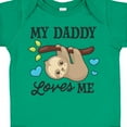 thumbnail image 4 of Inktastic My Daddy Loves Me with Sloth and Hearts Boys or Girls Baby Bodysuit, 4 of 5