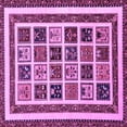 thumbnail image 1 of Ahgly Company Indoor Square Abstract Purple Modern Area Rugs, 7' Square, 1 of 4
