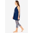 thumbnail image 3 of Dreams & Co. Plus Size Scoopneck Tank & Capri Legging PJ Set, 3 of 6