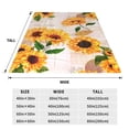 thumbnail image 3 of Fotbe Sunflower 5 Manta de Franela Acolchonada con Estampado, Súper Suave y Esponjosa, Extra Grande para Sofá, Cama, Uso Todo el Año-60"x50", 3 of 7