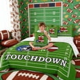 thumbnail image 5 of Erosebridal Football Letter K Touchdown Bedding Comforter Set, Sport Full Bedding Set for Men and Boys, Reversible 7pcs, 5 of 6