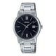 thumbnail image 1 of Reloj Casio Mtpv002 1b3 Hombre Acero Negro Fechador Correa Plateado Bisel Plateado Fondo Negro MTP-V002D-1B3, 1 of 8
