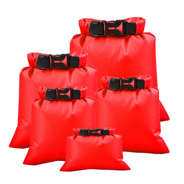 Dry Bag Waterproof Sack Foldable Moisture Barrier Pocket Flexible Rafting Storage Light Reserve Pouch Multifunctional Strap Hook