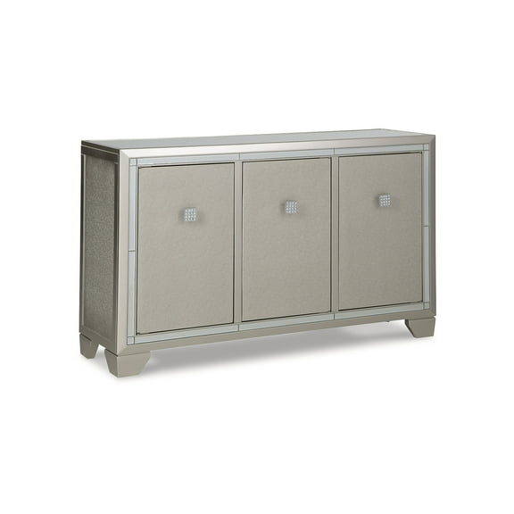 Signature Design by Ashley Contemporary Chaseton Accent Cabinet  Champagne
