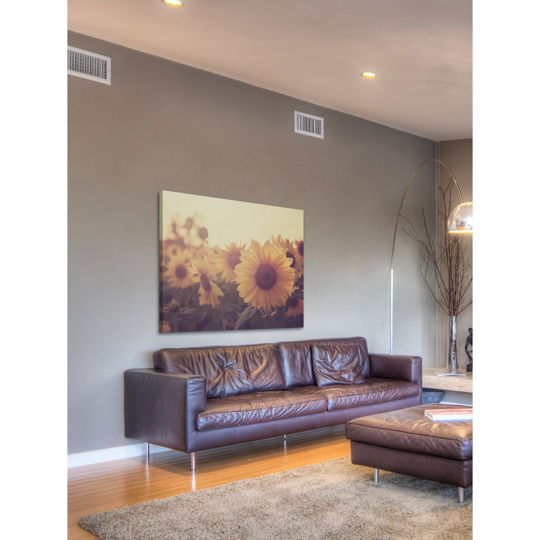 Marmont Hill "Sunflower September" Painting Print on Wrapped Canvas