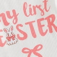 thumbnail image 6 of mgoYE Baby Girl Clothes 6-9 Months My First Easter Baby Girl Outfit Easter Bunny Shirt Onesie Romper Bell Bottoms Pants Newborn Easter Clothes(White,3-6 Months), 6 of 9