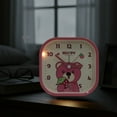 thumbnail image 4 of Unique Bargains Rounded Square Alarm Clock Light Pink 4.1"L x 1.9"W x 4.3"H, 4 of 5