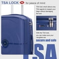 thumbnail image 6 of Landisun Luggage Sets 3 Piece, Hard Shell Suitcase Set with Spinner Wheels TSA Lock Carry on and Checked Luggage, Navy, 6 of 8