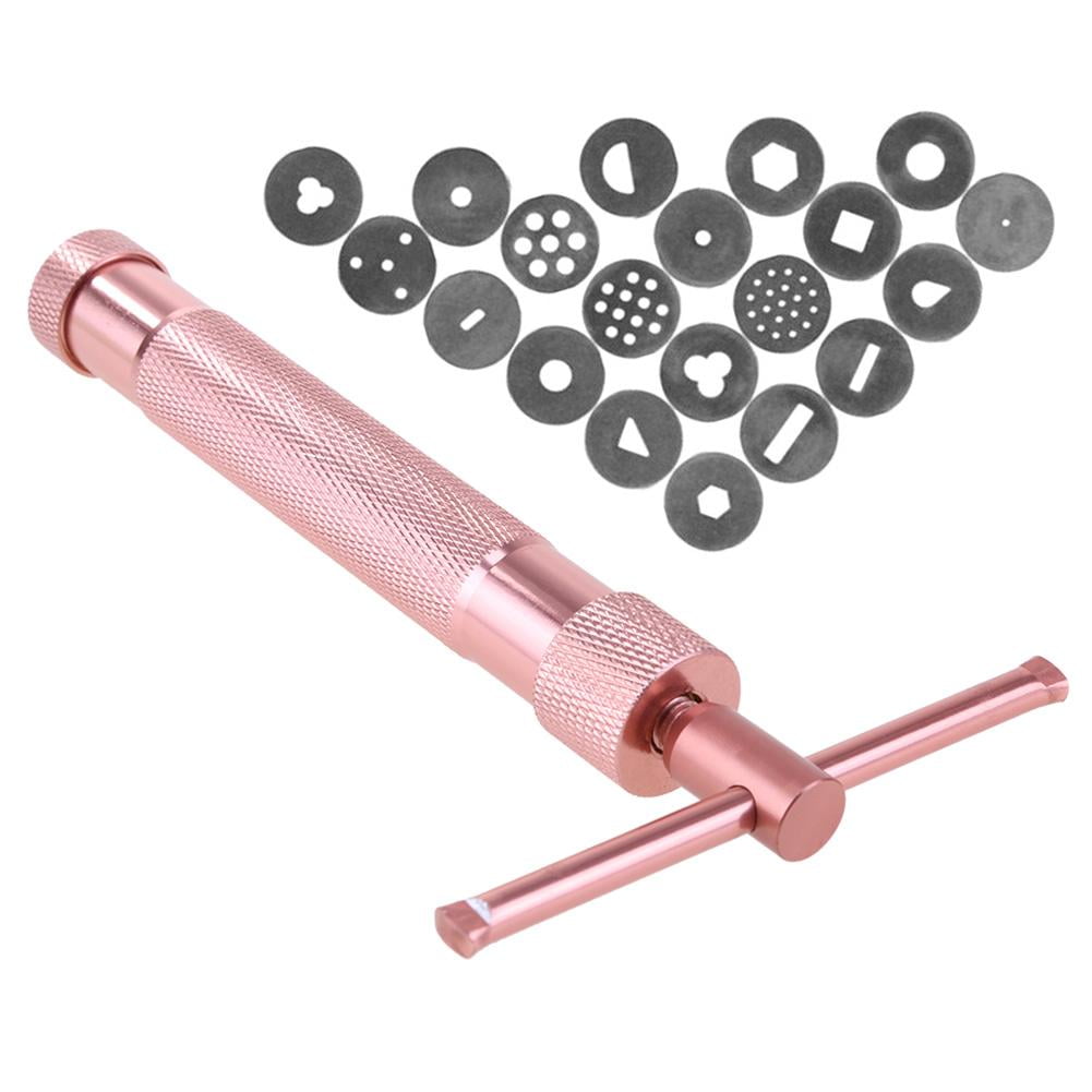 DIY Craft Pottery Clay Extruder Fondant Cake Slime Pastry Gun Modeling  Metal Tool for Sculpture Sugar Paste Ceramic 20 Polymer